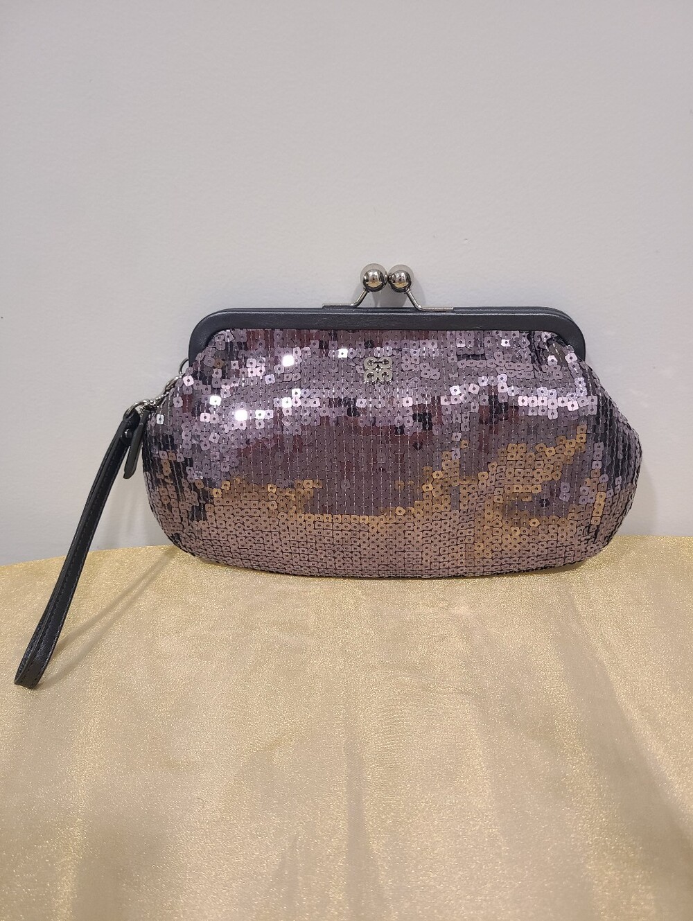 Coach Julia Sequin Kisslock Clutch